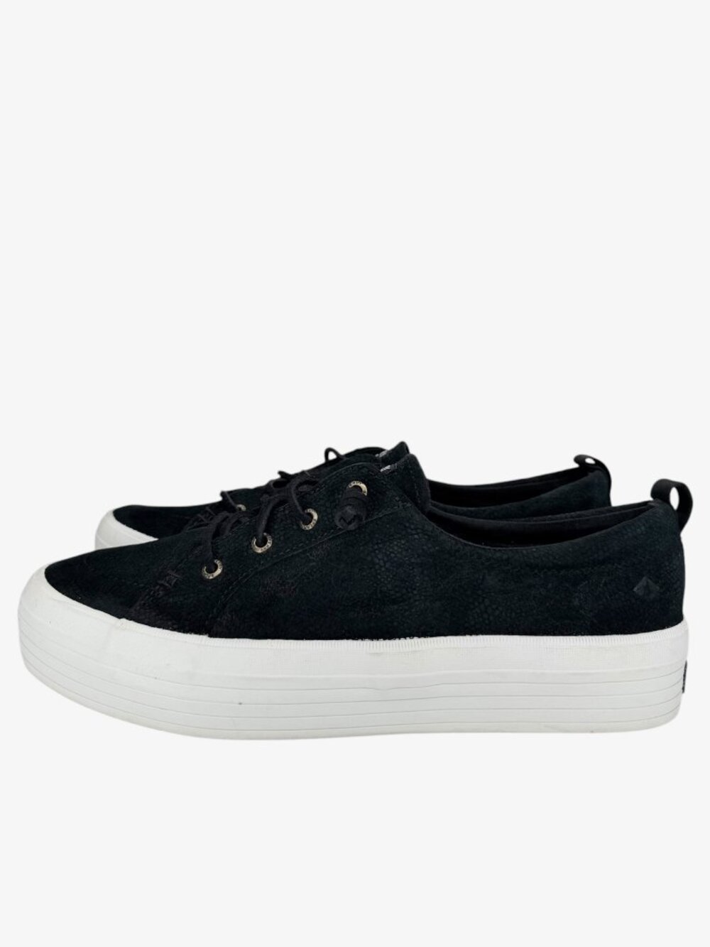 SPERRY Crest Vibe Serpent Platform Sneakers - Black - Size 11